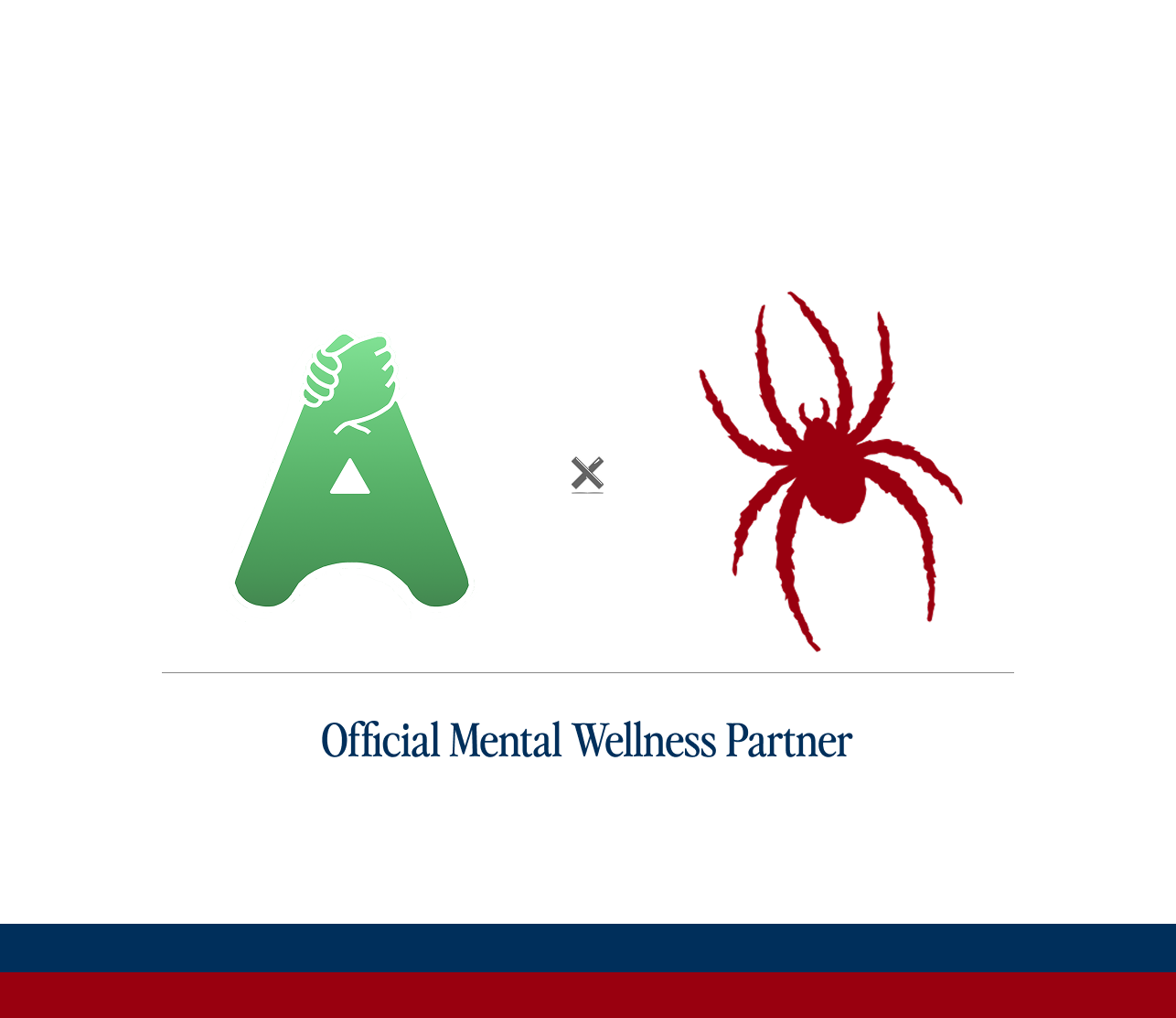 AthletesTogether and University of Richmond Spiders official mental wellness partner lockup