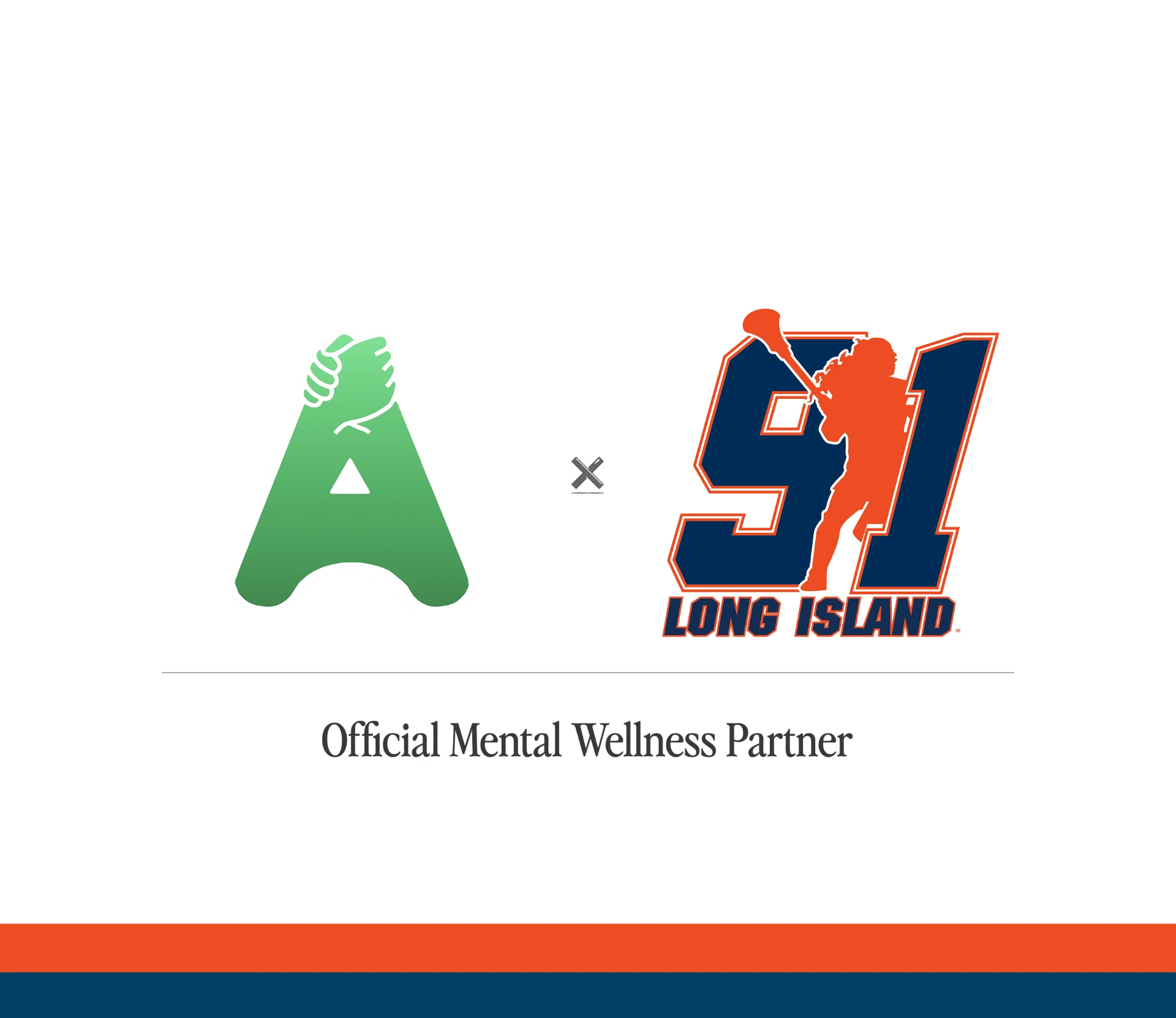 Team 91 Long Island and AthletesTogether official mental wellness partner lockup